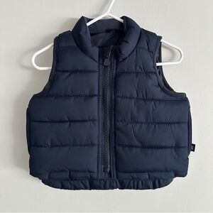 GAP Dark Blue Kids Puffer Vest Size 0-6